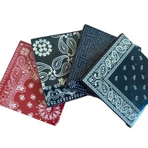 Levi Strauss Co limited edition 4 count enameled bandana print wooden coasters